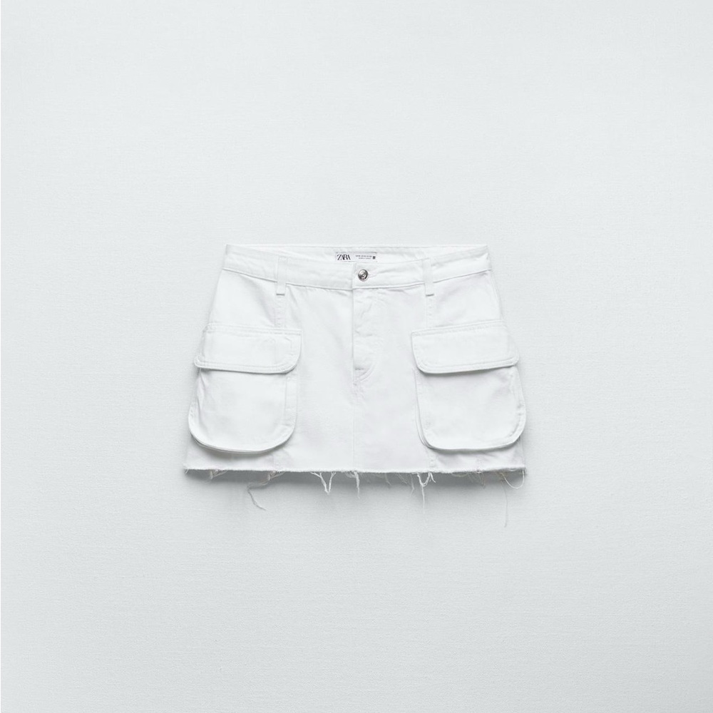 Zara Ripped Mini Skirt